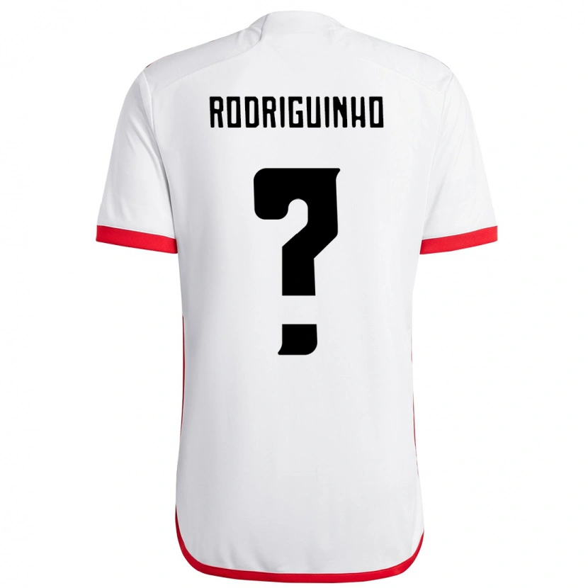 Danxen Men Rodriguinho #0 White Red Away Jersey 2025/26 T-Shirt