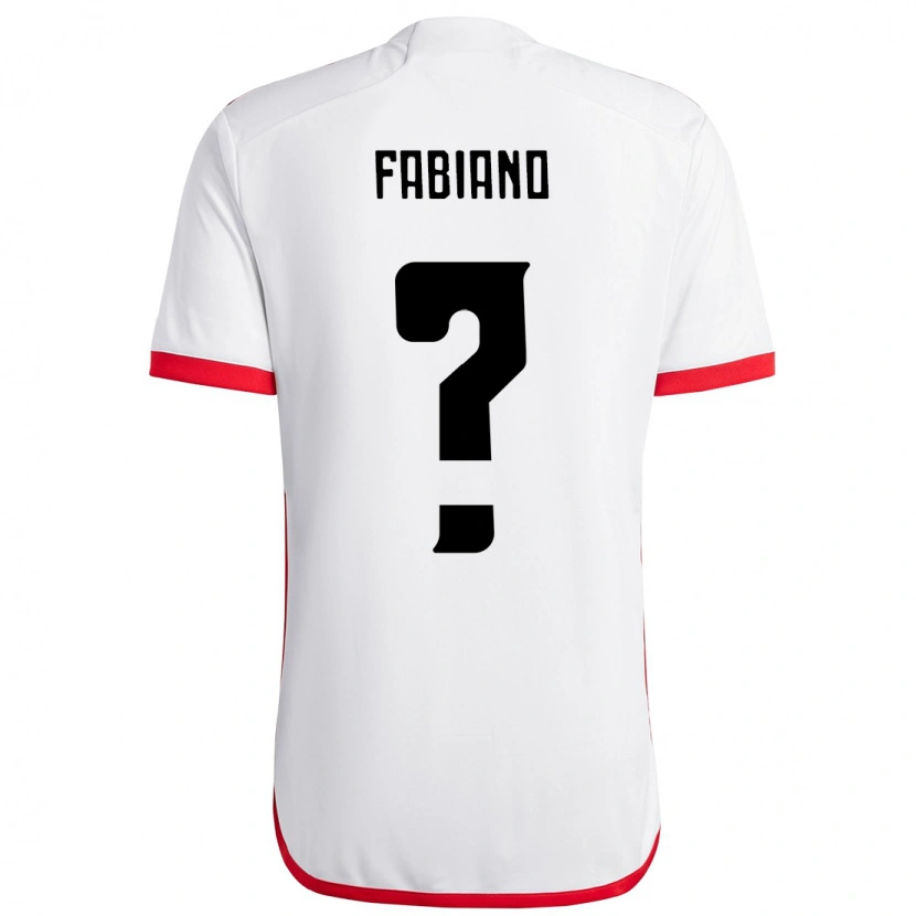 Danxen Men Fabiano #0 White Red Away Jersey 2025/26 T-Shirt