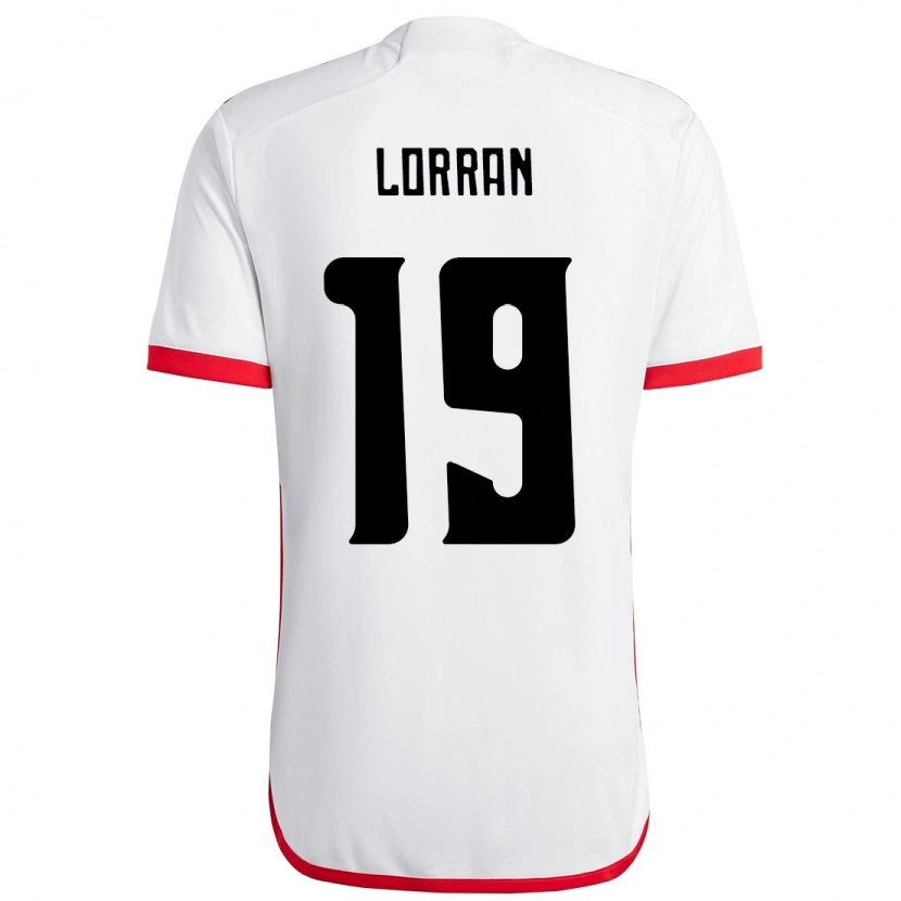 Danxen Men Lorran #19 White Red Away Jersey 2025/26 T-Shirt