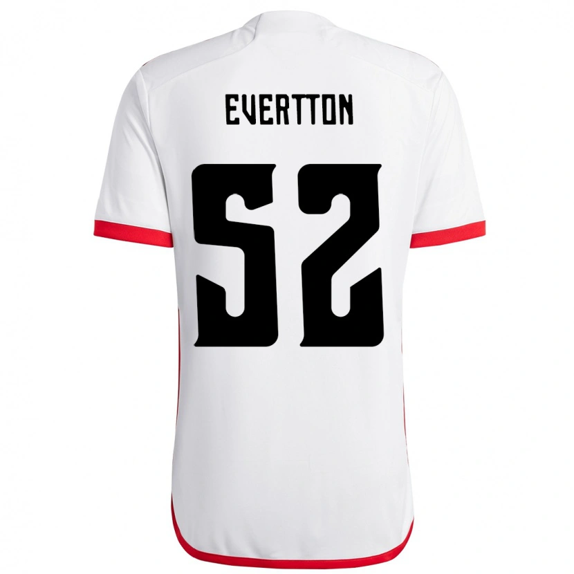 Danxen Men Evertton Araújo #52 White Red Away Jersey 2025/26 T-Shirt