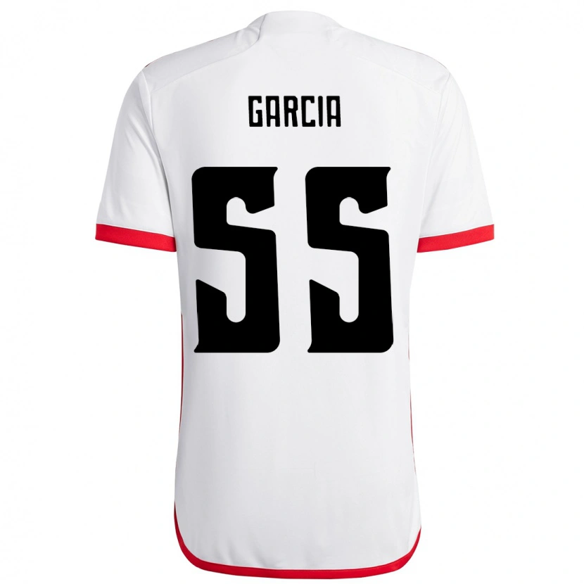 Danxen Men Caio Garcia #55 White Red Away Jersey 2025/26 T-Shirt