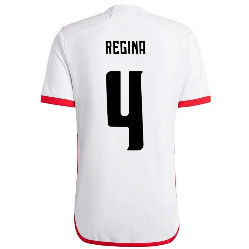 Danxen Men Thaís Regina #4 White Red Away Jersey 2025/26 T-Shirt