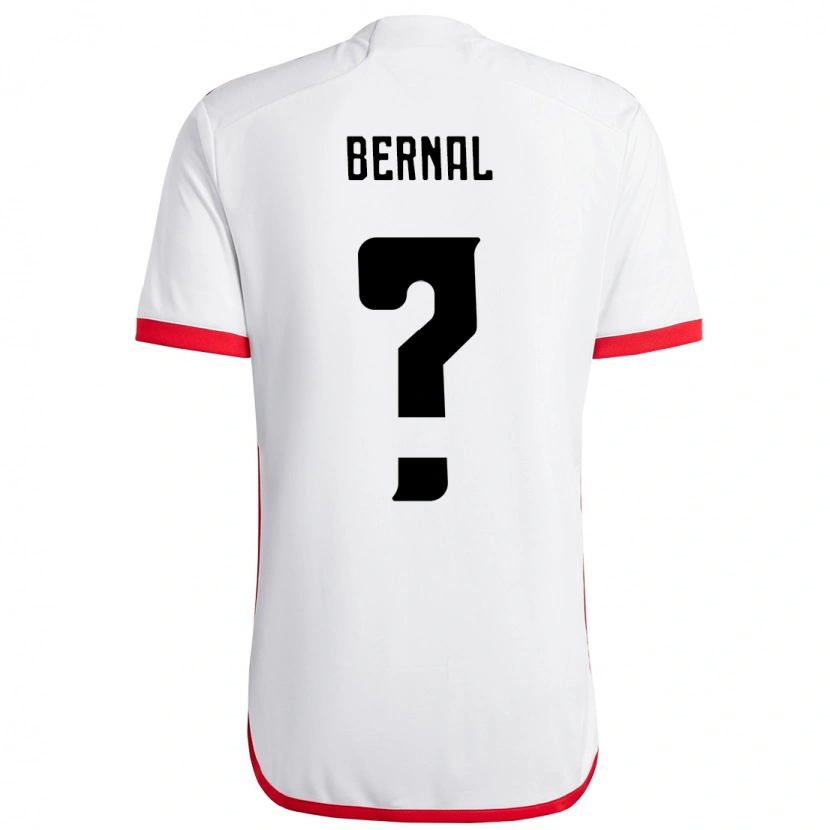 Danxen Men Scarlett Bernal #0 White Red Away Jersey 2025/26 T-Shirt