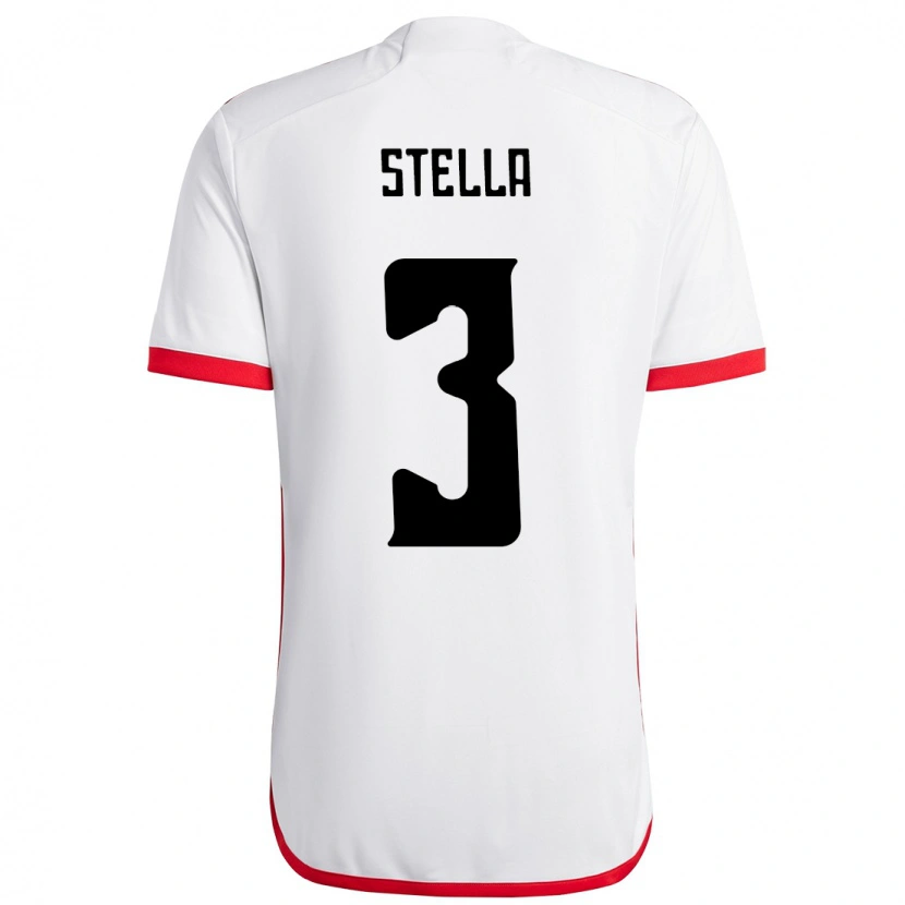 Danxen Men Stella #3 White Red Away Jersey 2025/26 T-Shirt
