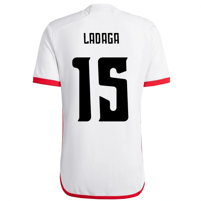 Danxen Men Carol Ladaga #15 White Red Away Jersey 2025/26 T-Shirt