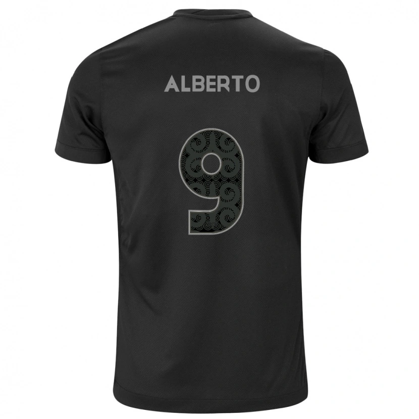 Danxen Men Yuri Alberto #9 Black White Away Jersey 2025/26 T-Shirt
