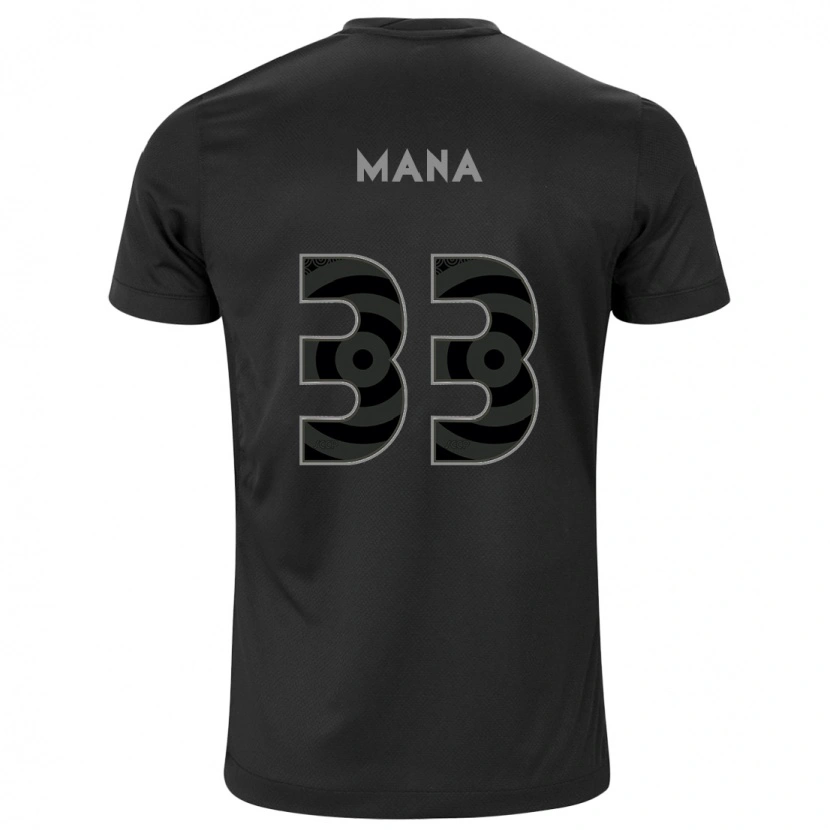 Danxen Men Léo Mana #33 Black White Away Jersey 2025/26 T-Shirt