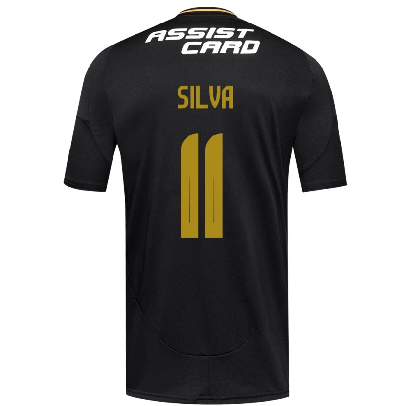 Danxen Men Martín Silva #11 Black White Away Jersey 2025/26 T-Shirt