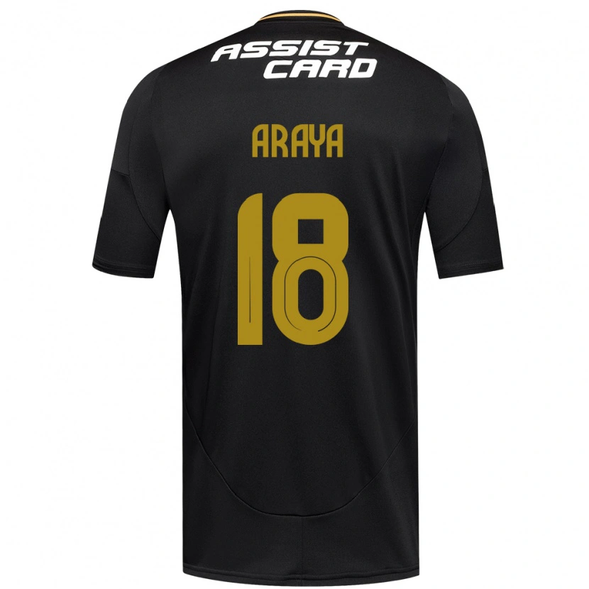 Danxen Men Benjamín Araya #18 Black White Away Jersey 2025/26 T-Shirt