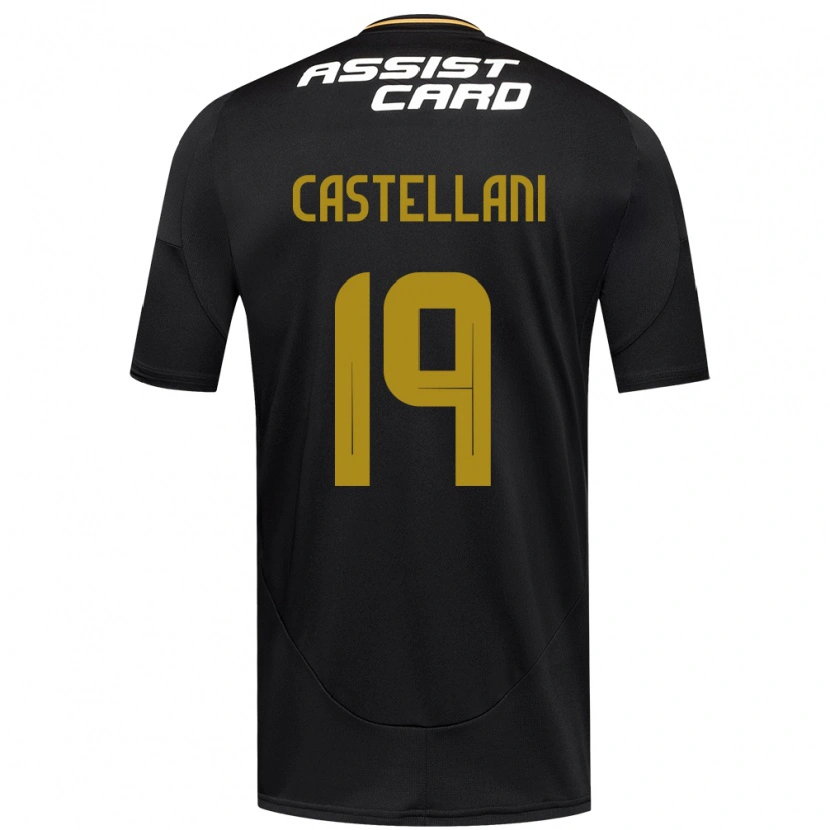 Danxen Men Gonzalo Castellani #19 Black White Away Jersey 2025/26 T-Shirt