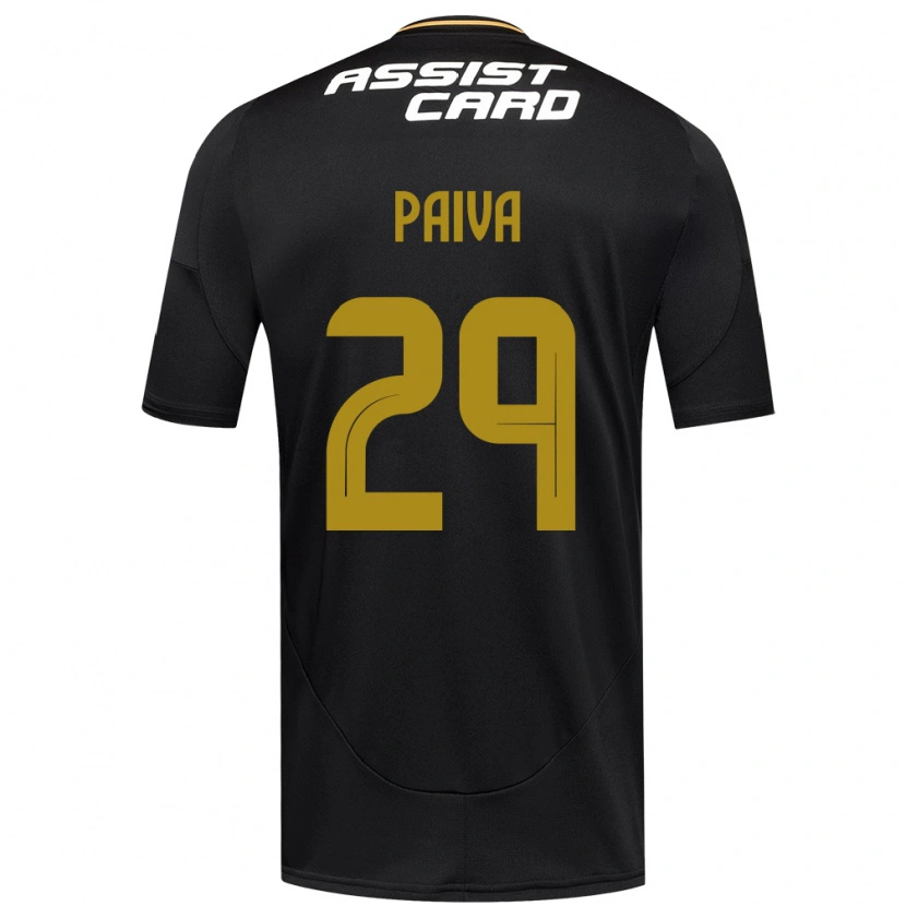 Danxen Men Guillermo Paiva #29 Black White Away Jersey 2025/26 T-Shirt