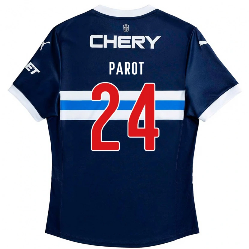 Danxen Men Alfonso Parot #24 Royal Blue White Away Jersey 2025/26 T-Shirt