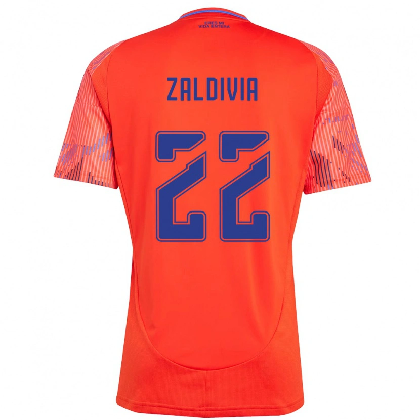 Danxen Men Matías Zaldivia #22 Orange Red Away Jersey 2025/26 T-Shirt