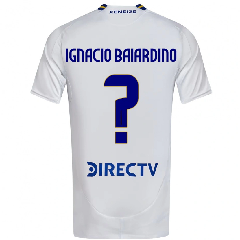 Danxen Men Juan Ignacio Baiardino #0 White Blue Away Jersey 2025/26 T-Shirt