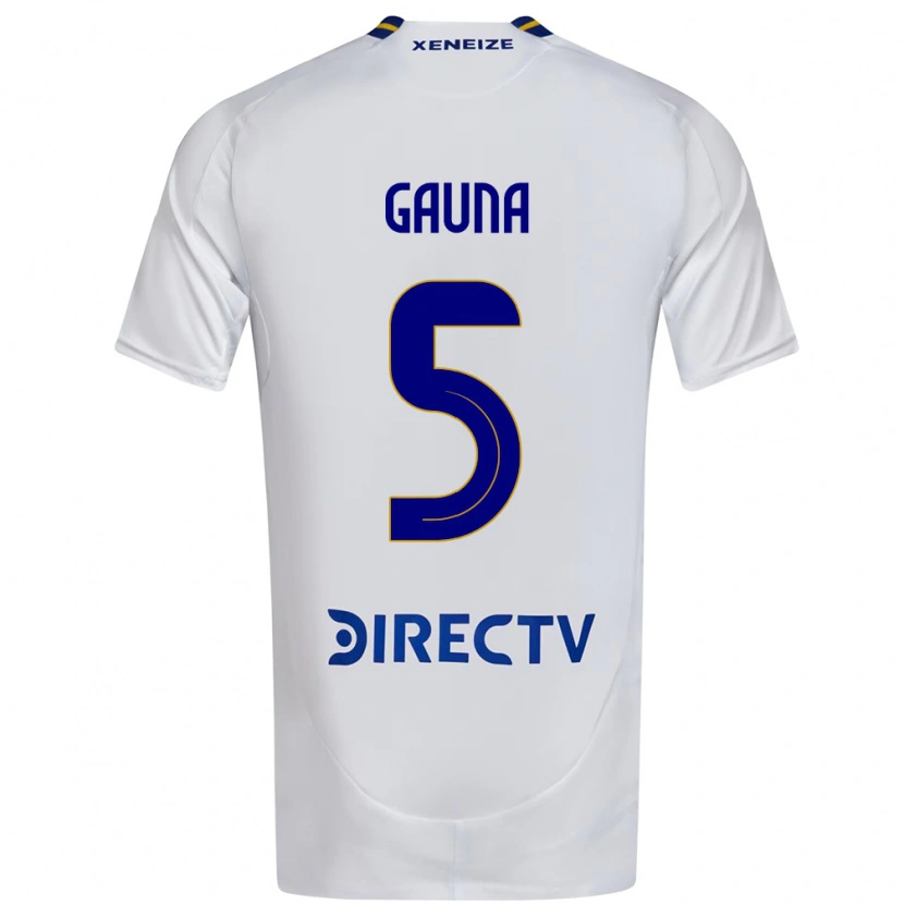 Danxen Men Santiago Gauna #5 White Blue Away Jersey 2025/26 T-Shirt