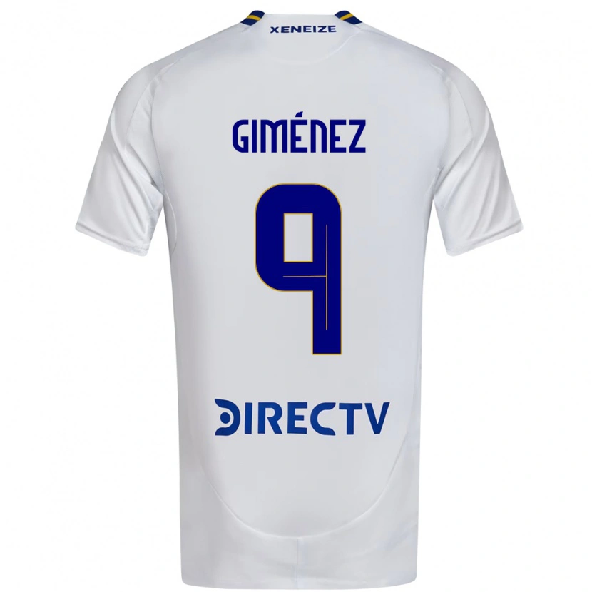 Danxen Men Milton Giménez #9 White Blue Away Jersey 2025/26 T-Shirt