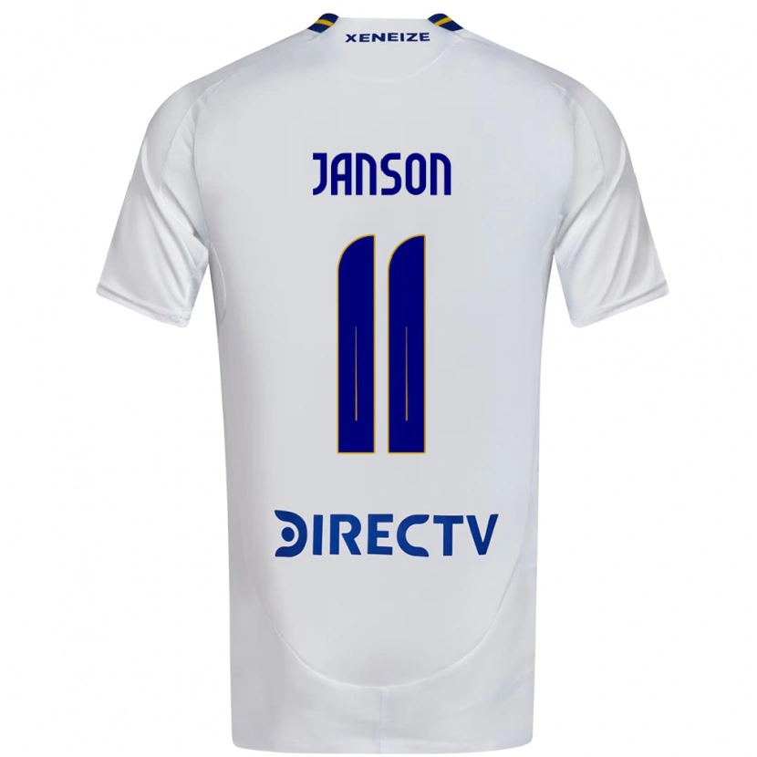Danxen Men Lucas Janson #11 White Blue Away Jersey 2025/26 T-Shirt