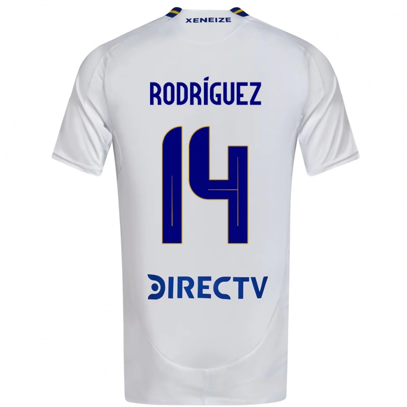 Danxen Men Isaías Rodríguez #14 White Blue Away Jersey 2025/26 T-Shirt
