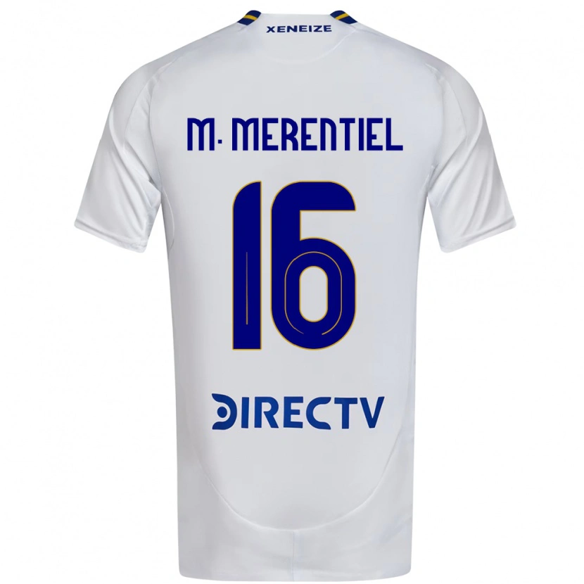 Danxen Men Miguel Merentiel #16 White Blue Away Jersey 2025/26 T-Shirt