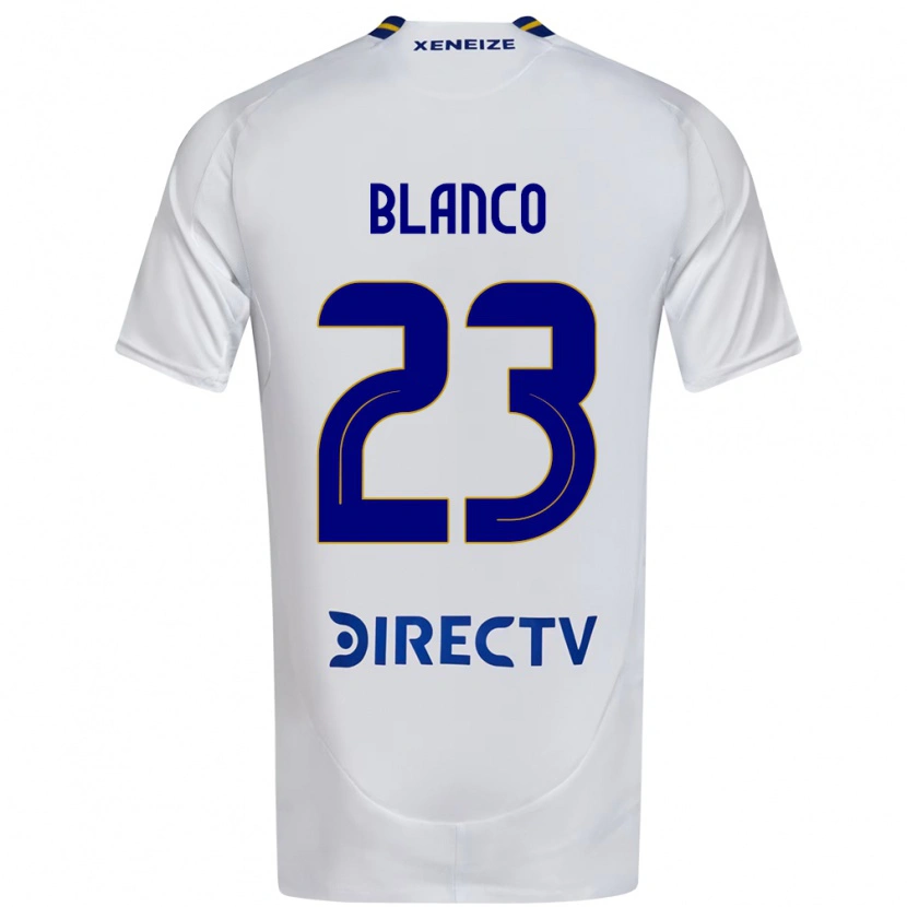 Danxen Men Lautaro Blanco #23 White Blue Away Jersey 2025/26 T-Shirt