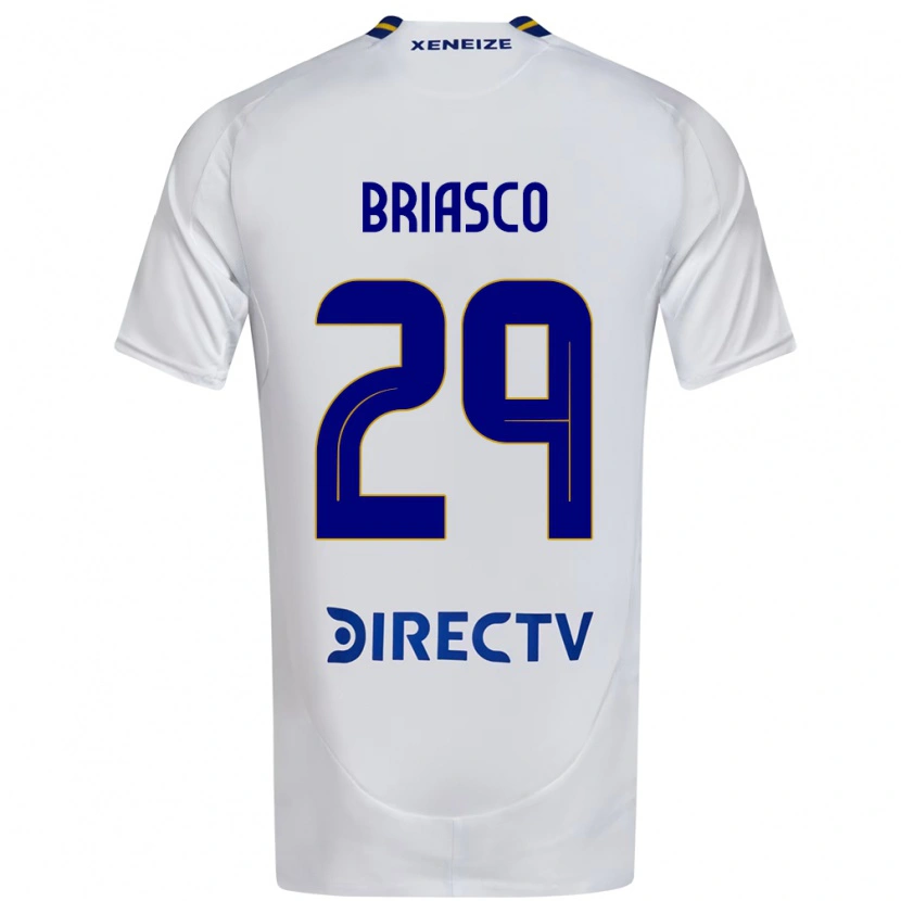 Danxen Men Norberto Briasco #29 White Blue Away Jersey 2025/26 T-Shirt