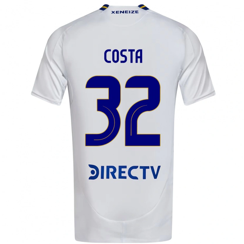 Danxen Men Ayrton Costa #32 White Blue Away Jersey 2025/26 T-Shirt