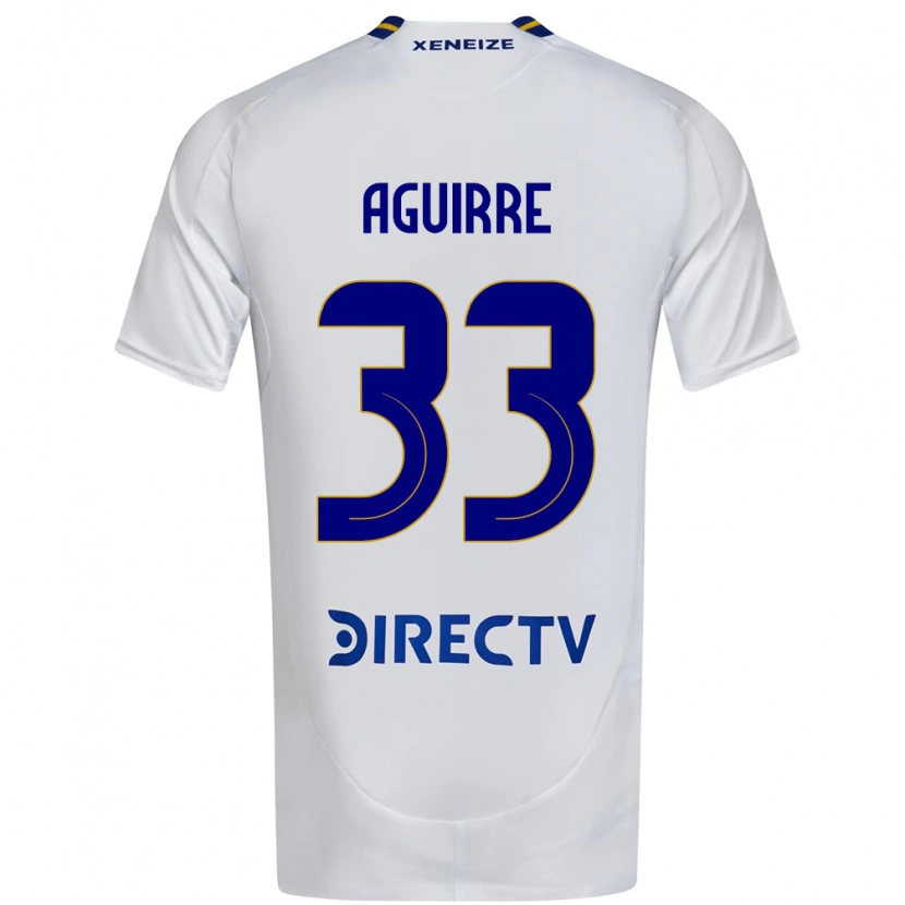 Danxen Men Brian Aguirre #33 White Blue Away Jersey 2025/26 T-Shirt