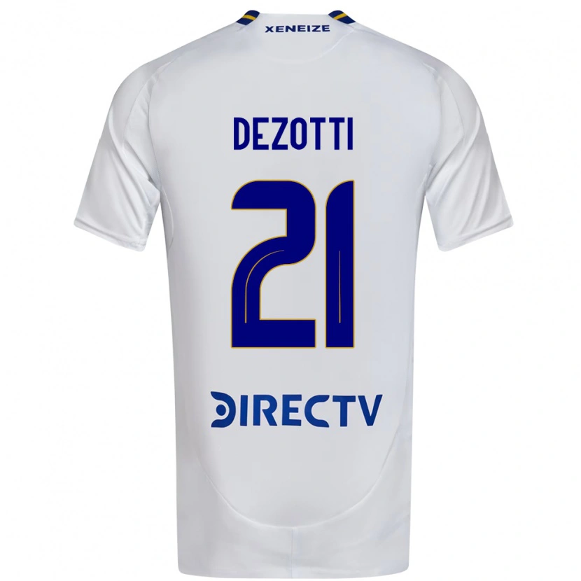 Danxen Men Martina Dezotti #21 White Blue Away Jersey 2025/26 T-Shirt