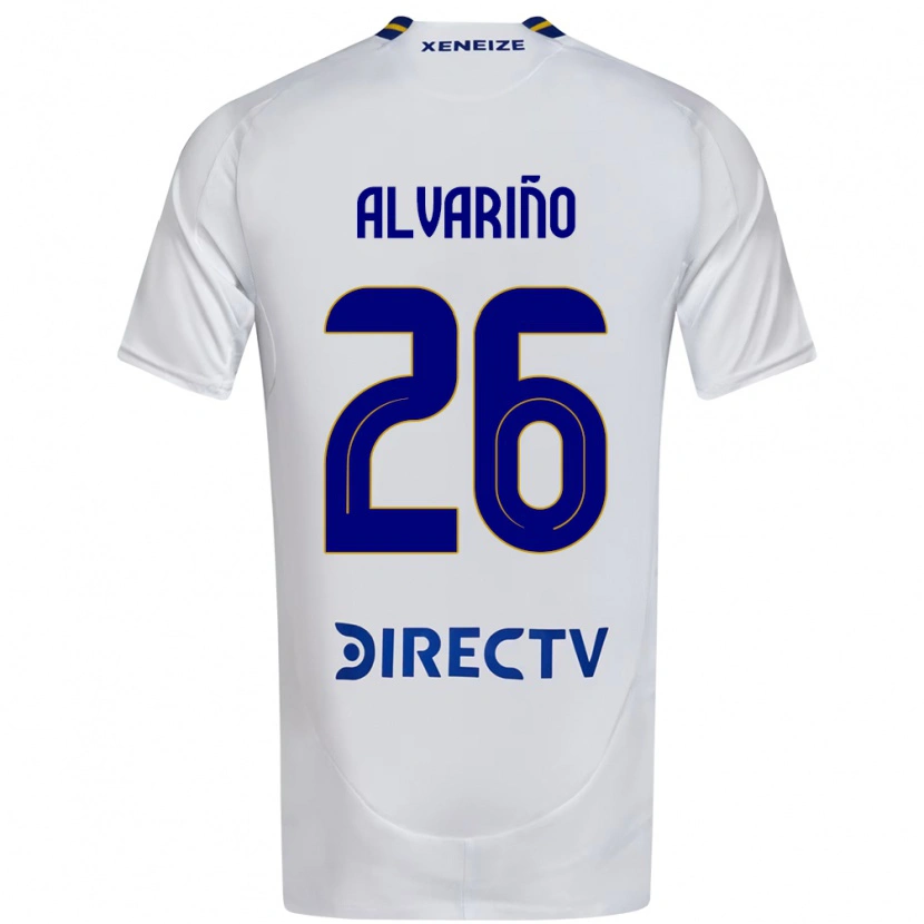 Danxen Men Alexis Alvariño #26 White Blue Away Jersey 2025/26 T-Shirt