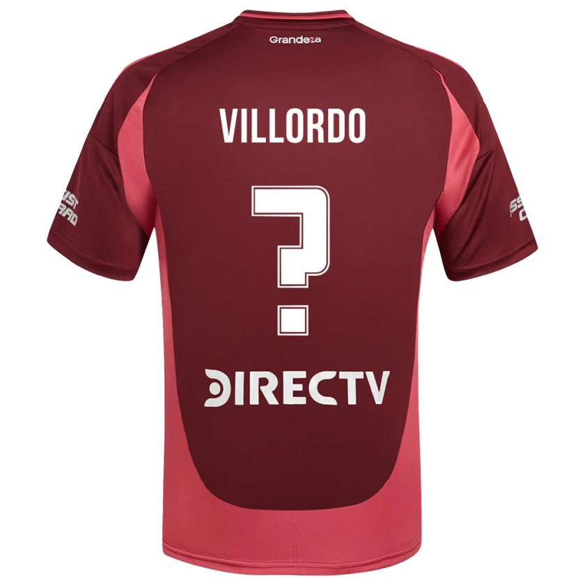 Danxen Men Juan Villordo #0 Burgundy Magenta Away Jersey 2025/26 T-Shirt