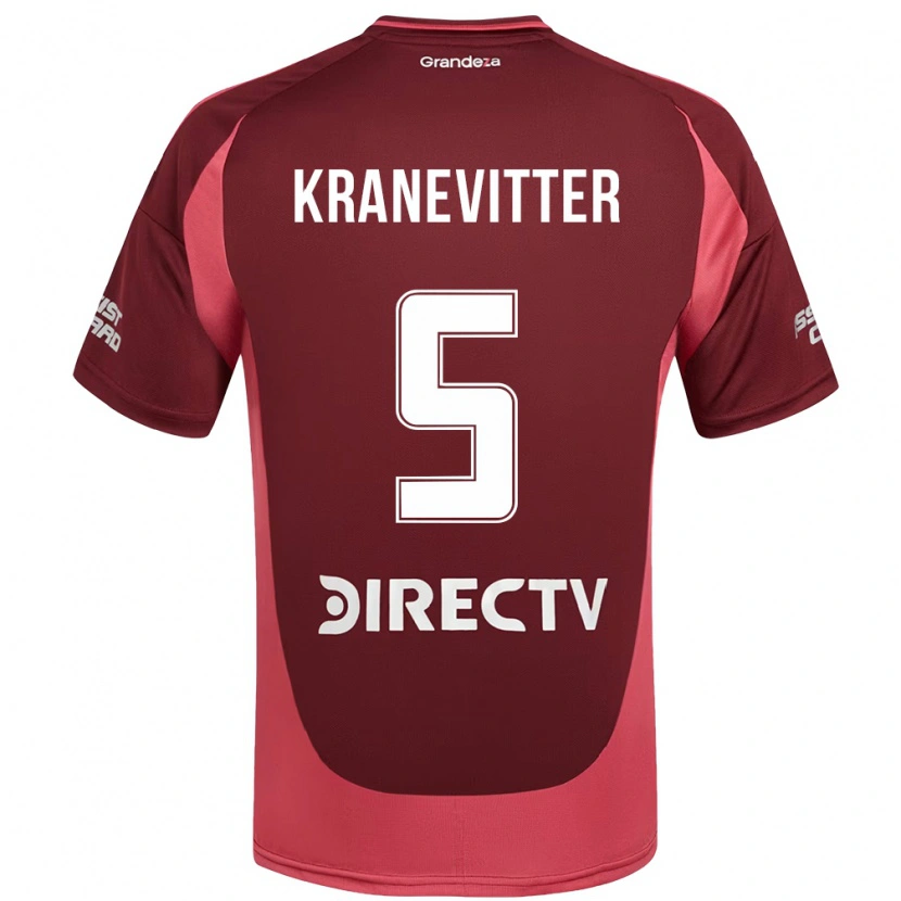 Danxen Men Matías Kranevitter #5 Burgundy Magenta Away Jersey 2025/26 T-Shirt