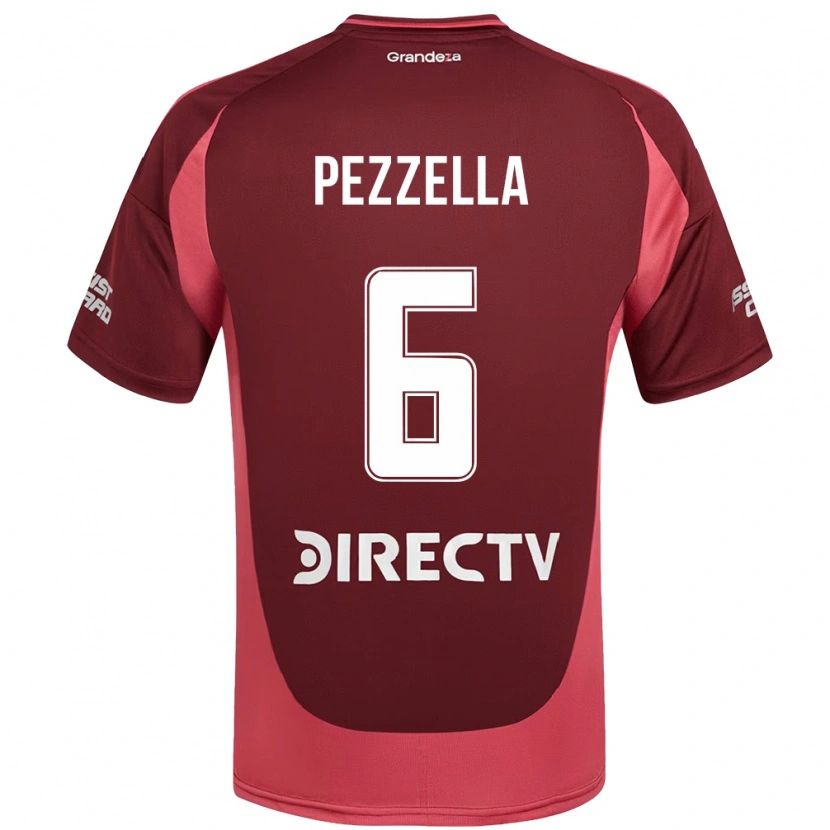 Danxen Men Germán Pezzella #6 Burgundy Magenta Away Jersey 2025/26 T-Shirt