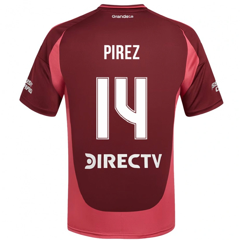 Danxen Men Leandro González Pírez #14 Burgundy Magenta Away Jersey 2025/26 T-Shirt
