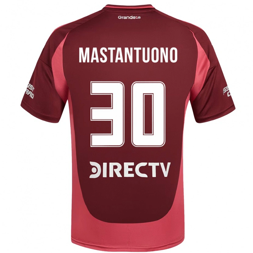 Danxen Men Franco Mastantuono #30 Burgundy Magenta Away Jersey 2025/26 T-Shirt