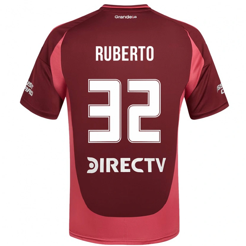 Danxen Men Agustín Ruberto #32 Burgundy Magenta Away Jersey 2025/26 T-Shirt