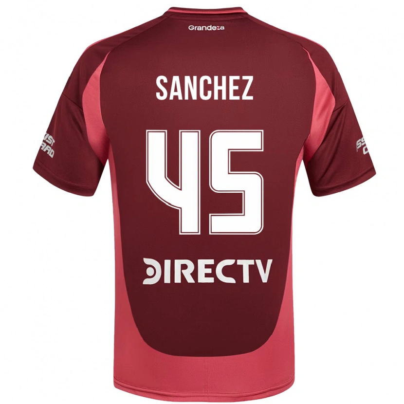 Danxen Men Sebastián Sánchez #45 Burgundy Magenta Away Jersey 2025/26 T-Shirt