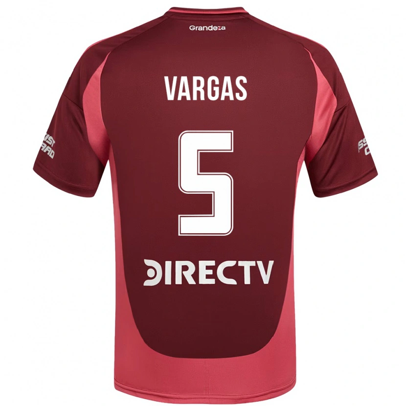 Danxen Men Agustina Vargas #5 Burgundy Magenta Away Jersey 2025/26 T-Shirt