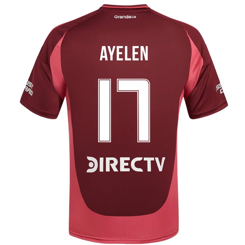 Danxen Men Stephanie Ayelén Melgarejo #17 Burgundy Magenta Away Jersey 2025/26 T-Shirt