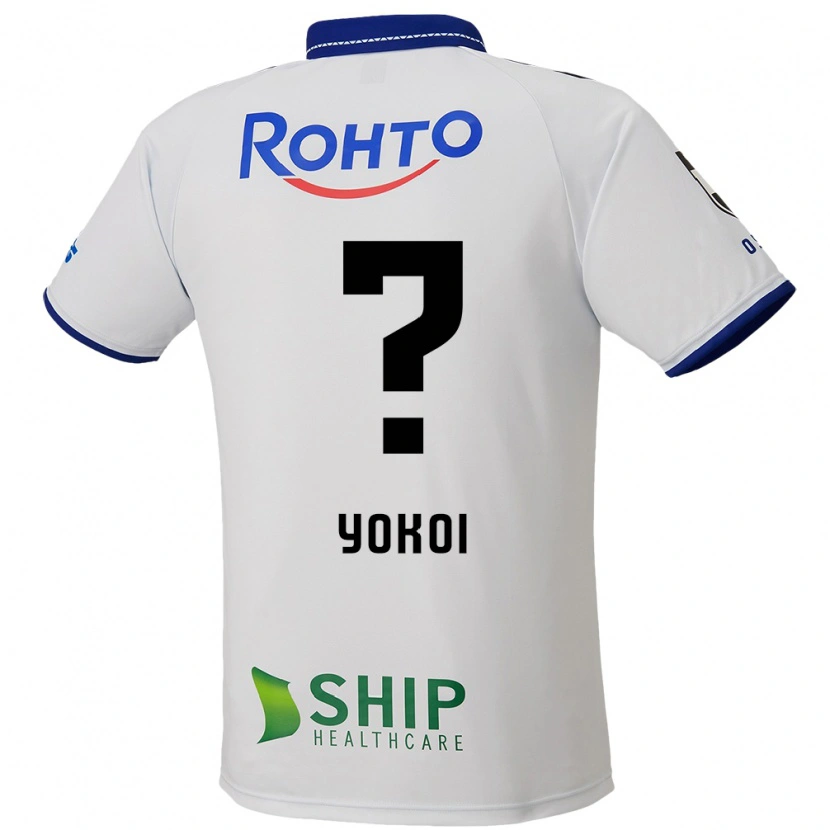 Danxen Men Yuya Yokoi #0 White Blue Black Away Jersey 2025/26 T-Shirt