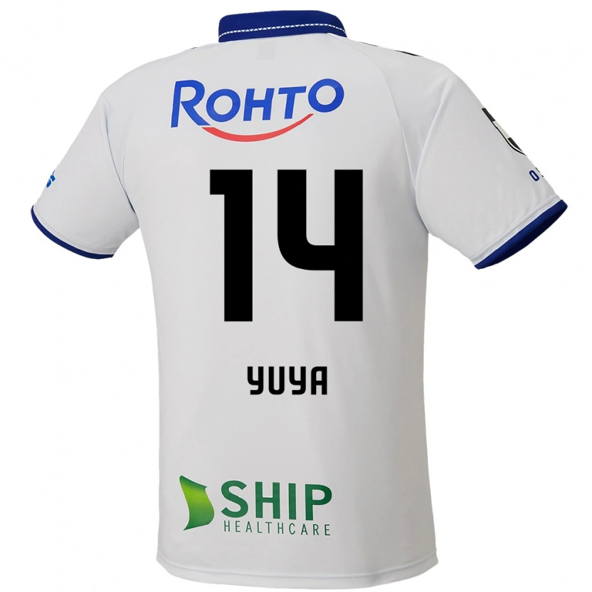 Danxen Men Yuya Fukuda #14 White Blue Black Away Jersey 2025/26 T-Shirt
