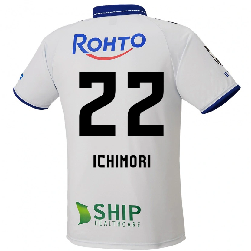 Danxen Men Jun Ichimori #22 White Blue Black Away Jersey 2025/26 T-Shirt