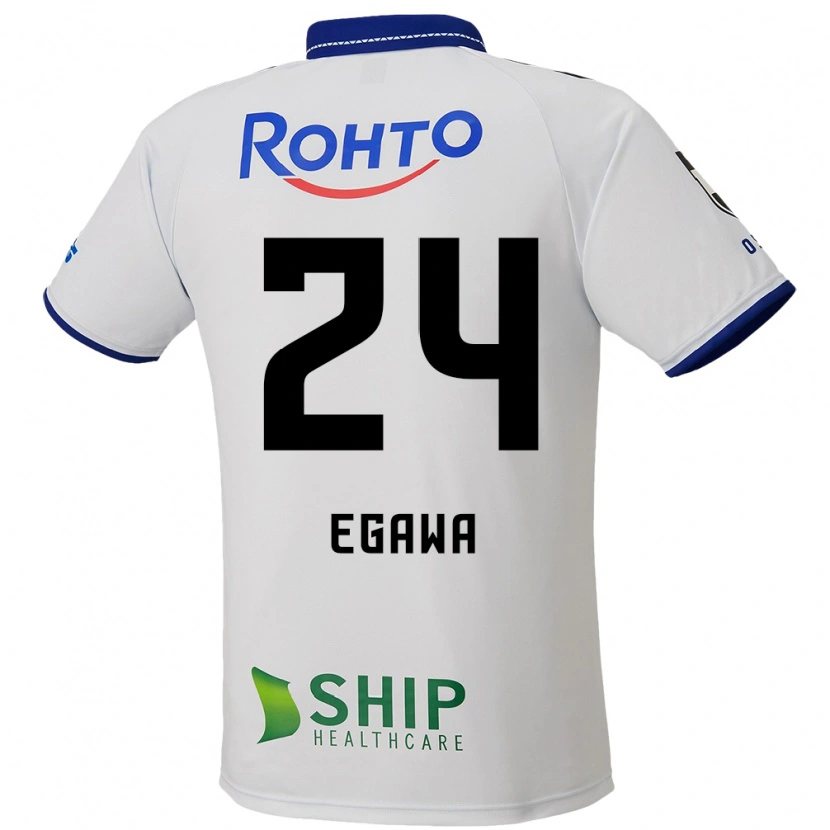 Danxen Men Yusei Egawa #24 White Blue Black Away Jersey 2025/26 T-Shirt