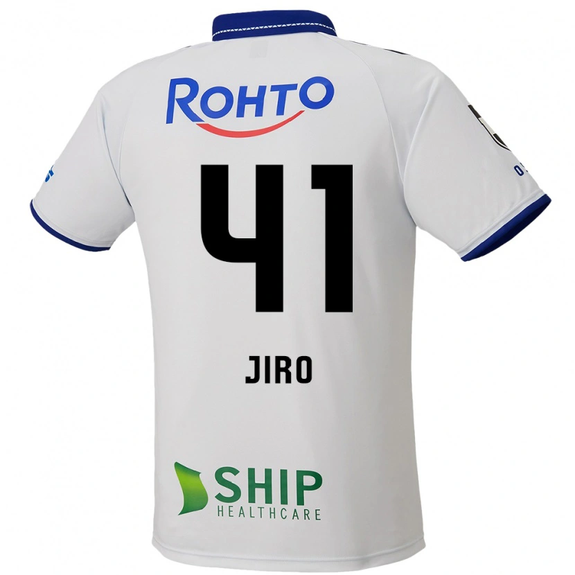 Danxen Men Jiro Nakamura #41 White Blue Black Away Jersey 2025/26 T-Shirt