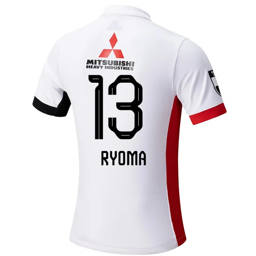 Danxen Men Ryoma Watanabe #13 White Black Away Jersey 2025/26 T-Shirt