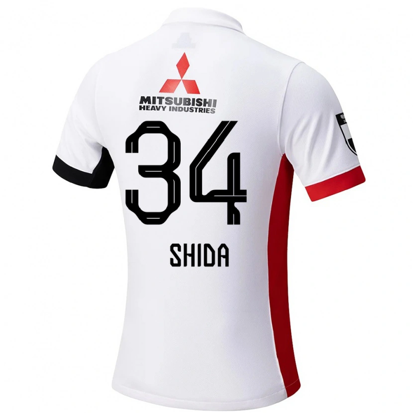 Danxen Men Izuho Shida #34 White Black Away Jersey 2025/26 T-Shirt