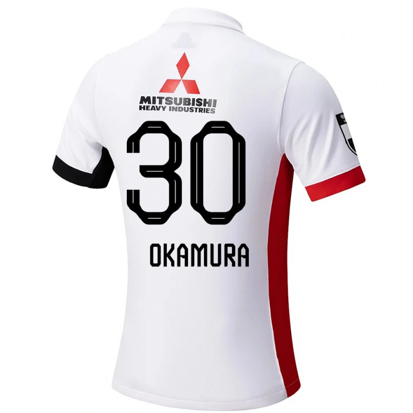 Danxen Men Raika Okamura #30 White Black Away Jersey 2025/26 T-Shirt
