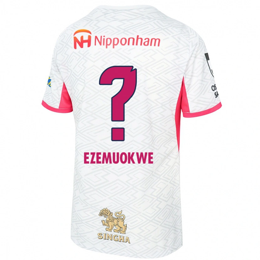 Danxen Men Chimezie Kai Ezemuokwe #0 White Sakura Pink Away Jersey 2025/26 T-Shirt