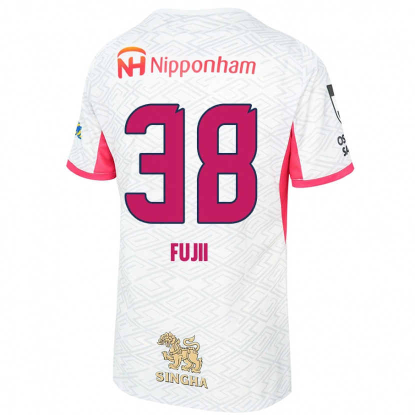 Danxen Men Ryuya Fujii #38 White Sakura Pink Away Jersey 2025/26 T-Shirt