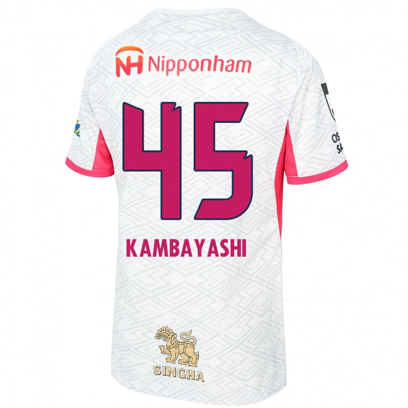 Danxen Men Go Kambayashi #45 White Sakura Pink Away Jersey 2025/26 T-Shirt