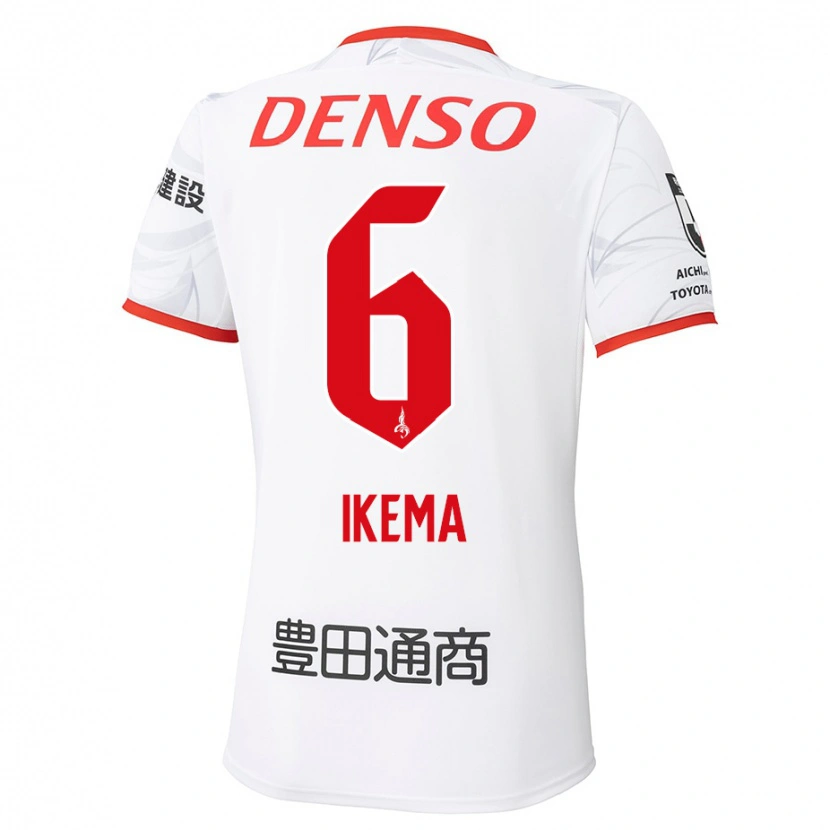 Danxen Men Kano Ikema #6 White Red Away Jersey 2025/26 T-Shirt